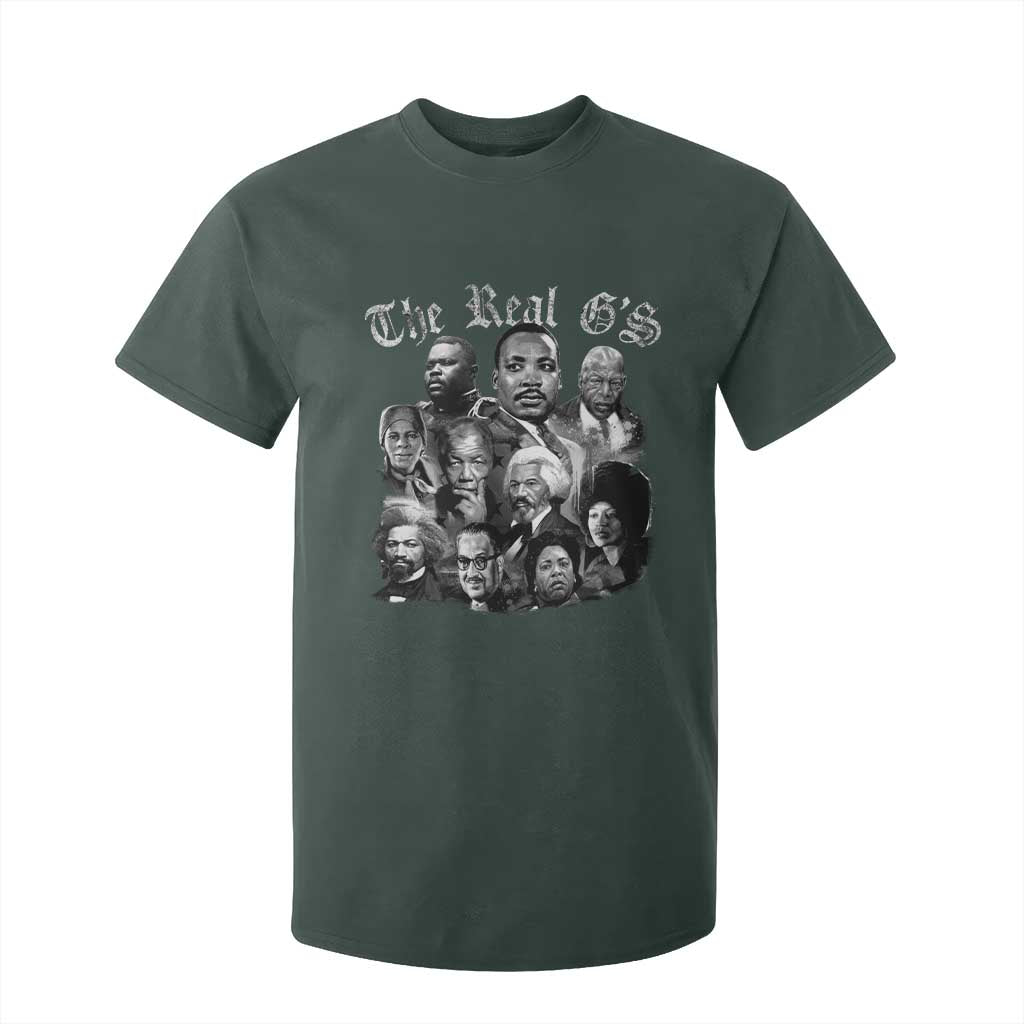 Civil Rights Legends T Shirt For Kid The Real Gs Juneteenth Black History Month TS10 Dark Forest Green Print Your Wear