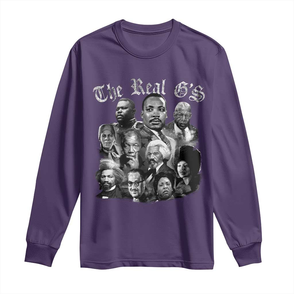 Civil Rights Legends Long Sleeve Shirt The Real Gs Juneteenth Black History Month TS10 Purple Print Your Wear