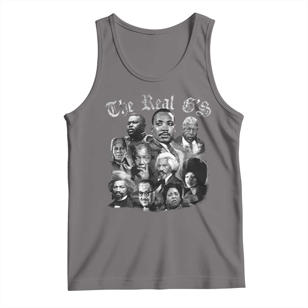Civil Rights Legends Tank Top The Real Gs Juneteenth Black History Month TS10 Deep Heather Print Your Wear