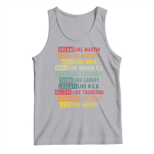 Black History Month Tank Top Retro Inspirational Leaders TS10 Athletic Heather Print Your Wear