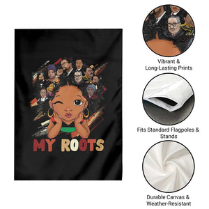 Black African Girl Garden Flag Black History Month Juneteenth Gift Afro Empowerment TS10 Print Your Wear