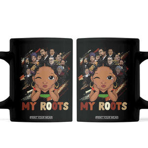 Black African Girl Coffee Mug Black History Month Juneteenth Gift Afro Empowerment TS10 Black Print Your Wear