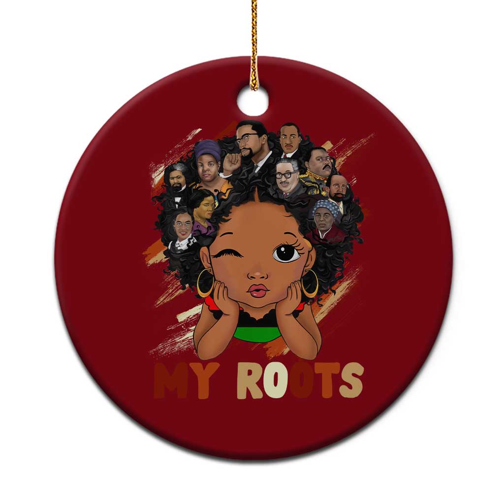 Black African Girl Ceramic Ornament Black History Month Juneteenth Gift Afro Empowerment TS10 1pc Red Print Your Wear