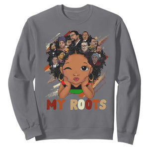 Black African Girl Sweatshirt Black History Month Juneteenth Gift Afro Empowerment TS10 Charcoal Print Your Wear