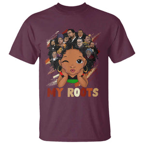 Black African Girl T Shirt Black History Month Juneteenth Gift Afro Empowerment TS10 Maroon Print Your Wear