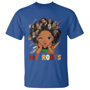 Black African Girl T Shirt Black History Month Juneteenth Gift Afro Empowerment TS10 Royal Blue Print Your Wear