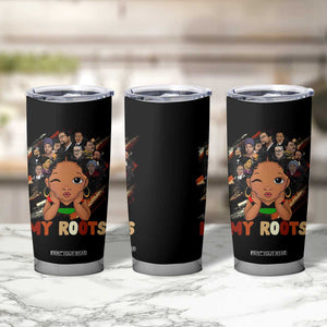 Black African Girl Tumbler Cup Black History Month Juneteenth Gift Afro Empowerment TS10 Print Your Wear