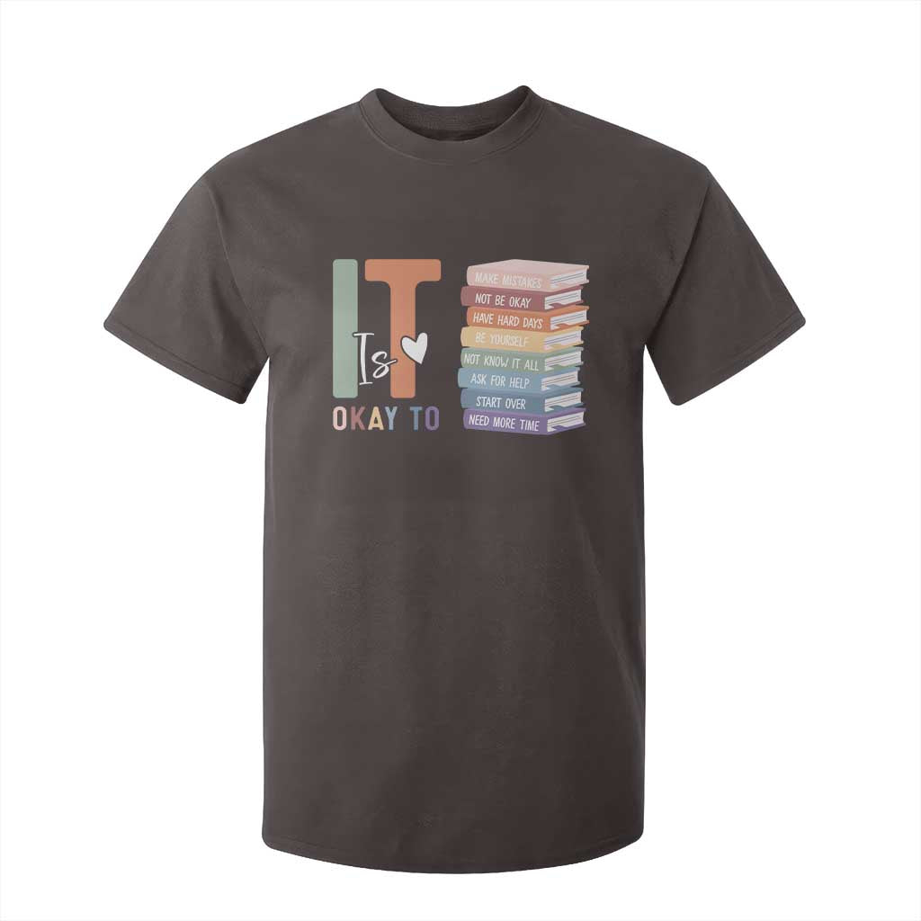 Motivational T Shirt For Kid It's Okay To Make Some Mistakes TS10 Dark Chocolate Print Your Wear