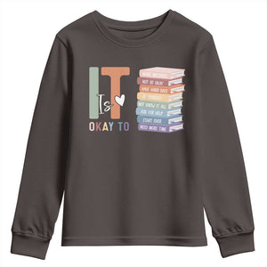 Motivational Youth Sweatshirt It's Okay To Make Some Mistakes TS10 Dark Chocolate Print Your Wear