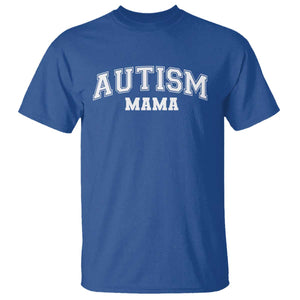 Autism Mama T Shirt Autistic Mom Blessed TS10 Royal Blue Print Your Wear