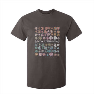 Autism Awareness T Shirt For Kid Think Differently Neurodiversity Sped Teacher TS10 Dark Chocolate Print Your Wear