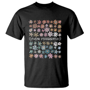 Autism Awareness T Shirt Think Differently Neurodiversity Sped Teacher TS10 Black Print Your Wear