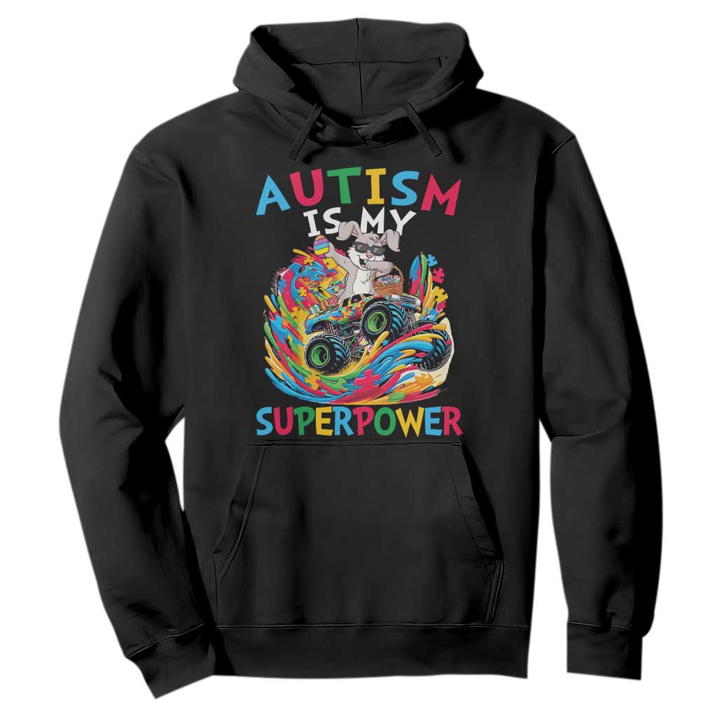 Autism Awareness Easter Hoodie Dabbing Bunny Monster Truck Lovers TS10 Black Print Your Wear