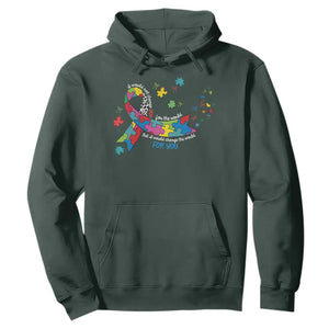 Autism Awareness Coquette Bow Hoodie Special Education Teacher TS10 Dark Forest Green Print Your Wear
