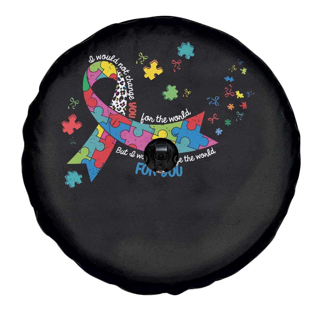Autism Awareness Coquette Bow Spare Tire Cover Special Education Teacher TS10 Print Your Wear