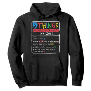 Autistic Son Autism Awareness Mom Dad Parents Hoodie - ASD Family Support Pullover TS10 Black Print Your Wear