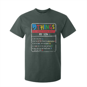 Autistic Son Autism Awareness Mom Dad Parents T Shirt For Kid TS10 Dark Forest Green Print Your Wear