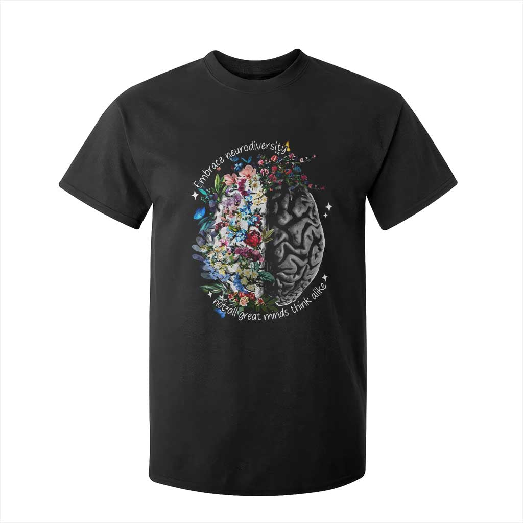 Autism Awareness T Shirt For Kid Neurodiversity All Great Minds Don't Mind Alike TS10 Black Print Your Wear