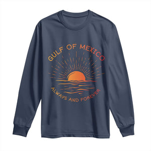 Gulf of Mexico Long Sleeve Shirt Always and Forever Sunny Vibes TS10 Navy Print Your Wear