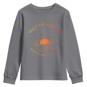 Gulf of Mexico Youth Sweatshirt Always and Forever Sunny Vibes TS10 Charcoal Print Your Wear