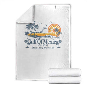 Gulf of Mexico Throw Blanket Always And Forever Resist TS10 White Print Your Wear
