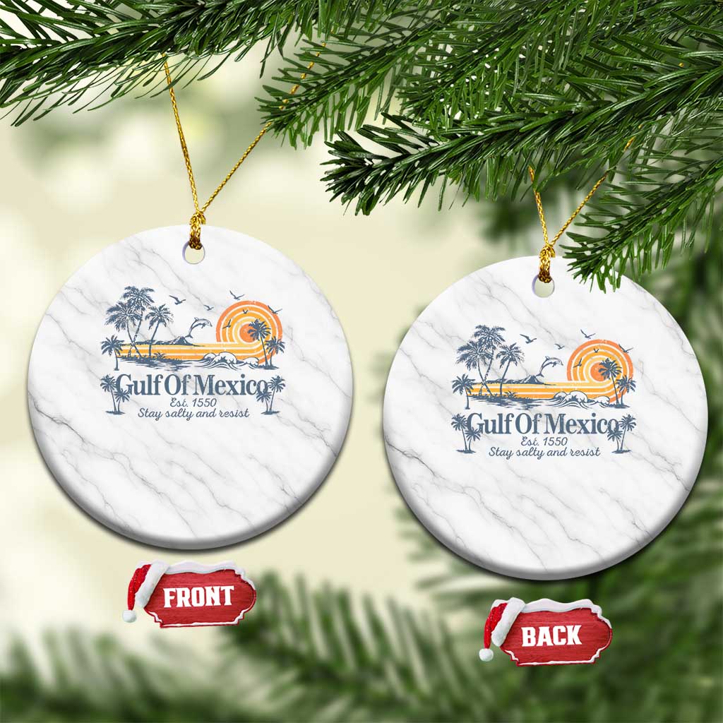Gulf of Mexico Ceramic Ornament Always And Forever Resist TS10 1pc White Marble Print Your Wear