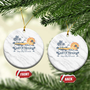 Gulf of Mexico Ceramic Ornament Always And Forever Resist TS10 1pc White Marble Print Your Wear