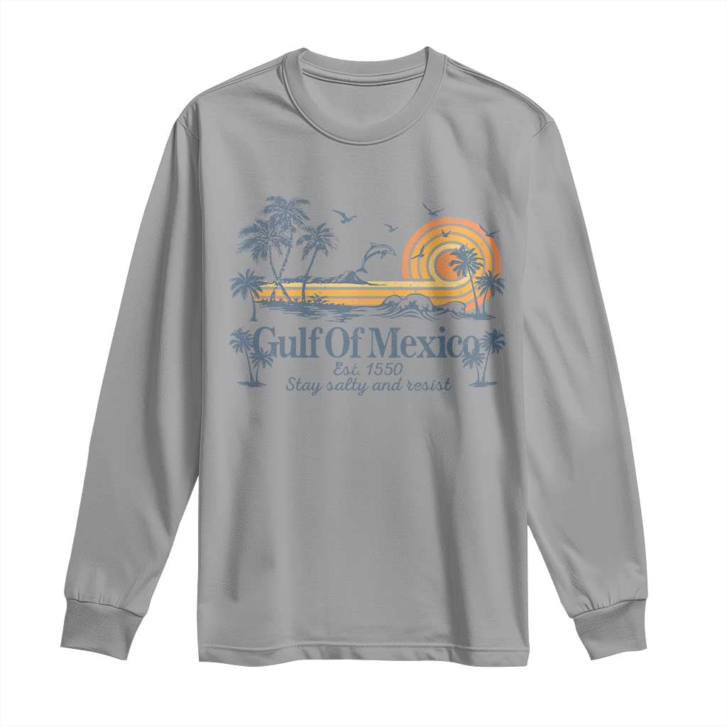 Gulf of Mexico Long Sleeve Shirt Always And Forever Resist TS10 Sport Gray Print Your Wear