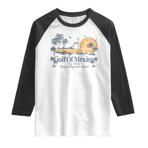 Gulf of Mexico Raglan Shirt Always And Forever Resist TS10 White Black Print Your Wear