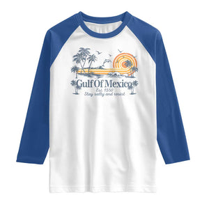Gulf of Mexico Raglan Shirt Always And Forever Resist TS10 White Royal Print Your Wear