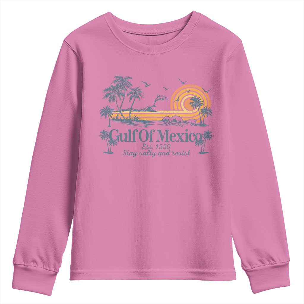 Gulf of Mexico Youth Sweatshirt Always And Forever Resist TS10 Azalea Print Your Wear