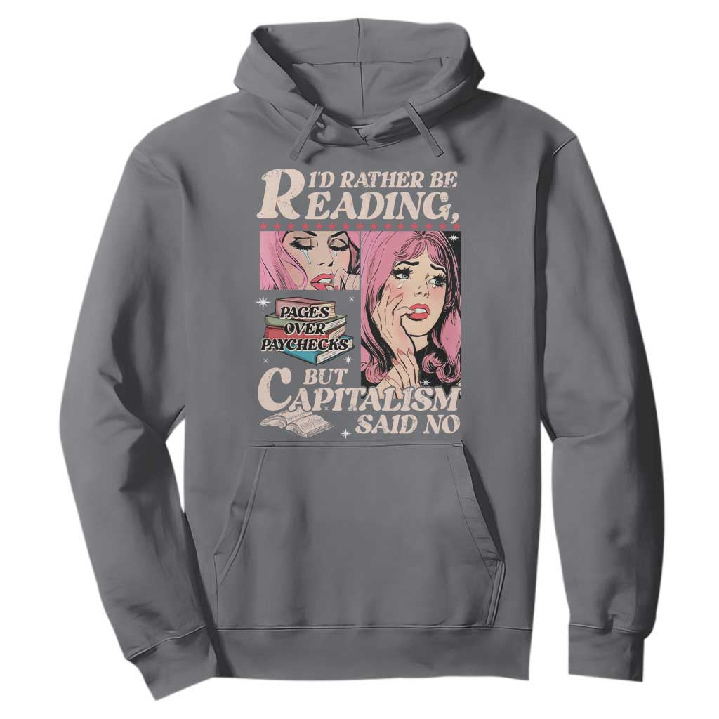 Funny Reading Hoodie Hilarious Bookworm Book Lover Reader Gift TS10 Charcoal Print Your Wear