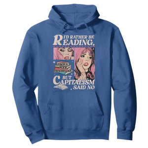 Funny Reading Hoodie Hilarious Bookworm Book Lover Reader Gift TS10 Royal Blue Print Your Wear