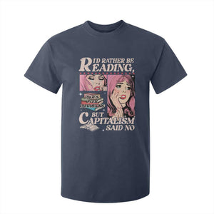 Funny Reading T Shirt For Kid Hilarious Bookworm Book Lover Reader Gift TS10 Navy Print Your Wear