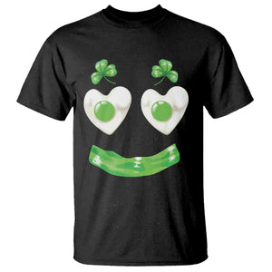 Funny Irish St Patricks Day Shamrock T Shirt Green Eggs Smile Brunch Breakfast TS10 Black Print Your Wear