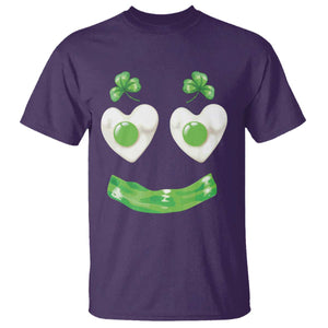 Funny Irish St Patricks Day Shamrock T Shirt Green Eggs Smile Brunch Breakfast TS10 Purple Print Your Wear