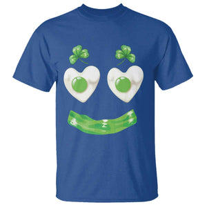 Funny Irish St Patricks Day Shamrock T Shirt Green Eggs Smile Brunch Breakfast TS10 Royal Blue Print Your Wear