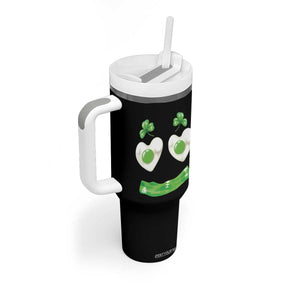 Funny Irish St Patricks Day Shamrock Tumbler With Handle Green Eggs Smile Brunch Breakfast TS10 Print Your Wear