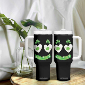 Funny Irish St Patricks Day Shamrock Tumbler With Handle Green Eggs Smile Brunch Breakfast TS10 Print Your Wear