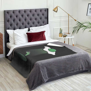 Funny Irish St Patricks Day Throw Blanket UFO Egg Bacon Abduction Funny TS10 Print Your Wear