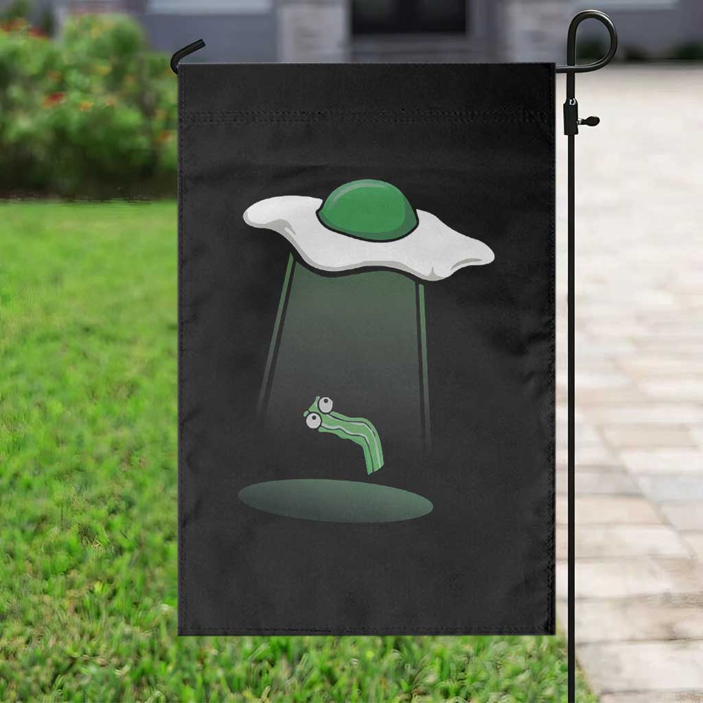 Funny Irish St Patricks Day Garden Flag UFO Egg Bacon Abduction Funny TS10 Print Your Wear