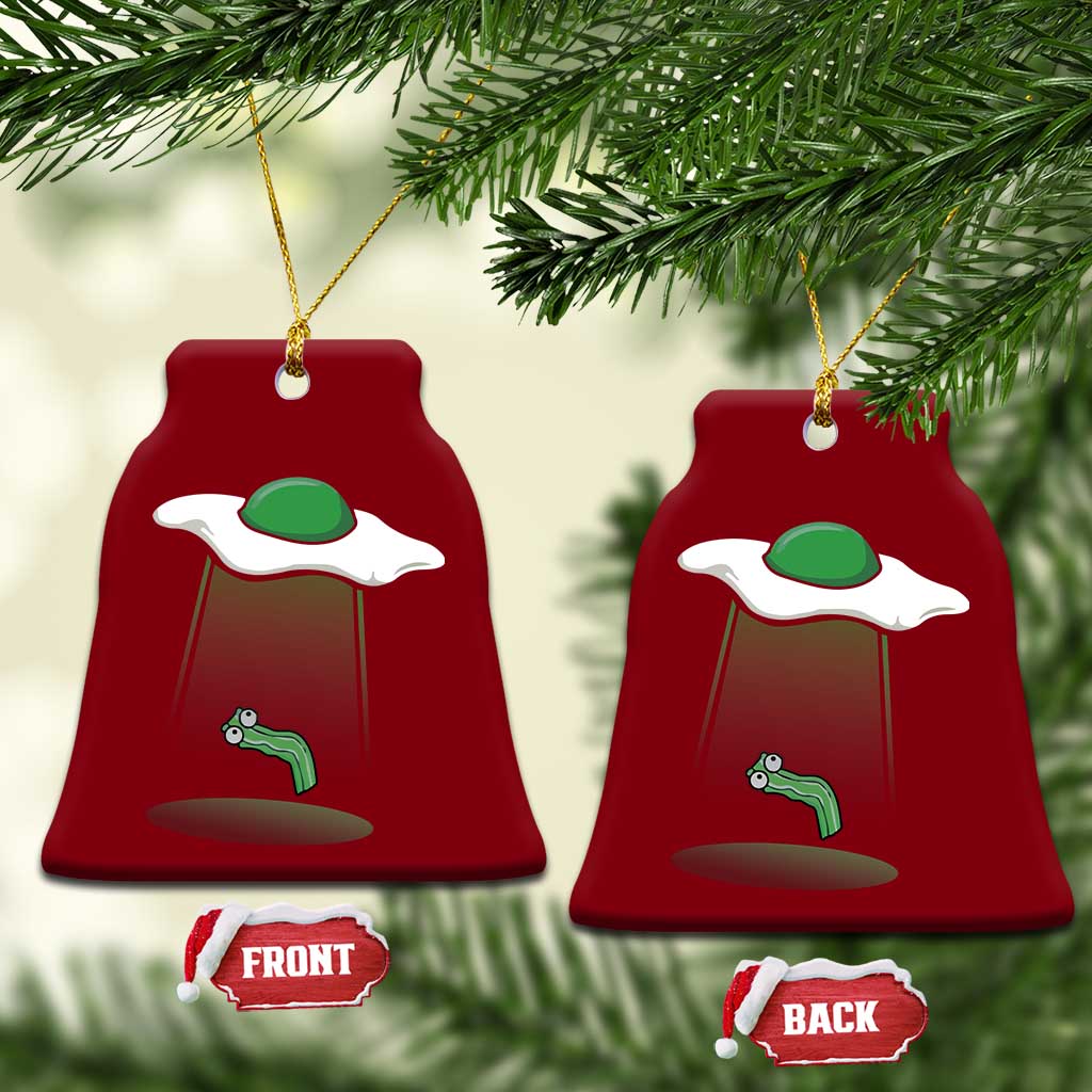 Funny Irish St Patricks Day Ceramic Ornament UFO Egg Bacon Abduction Funny TS10 Print Your Wear
