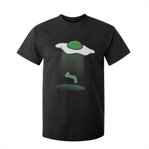 Funny Irish St Patricks Day T Shirt For Kid UFO Egg Bacon Abduction Funny TS10 Black Print Your Wear