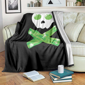 Funny St Patricks Day Throw Blanket Bacon & Eggs Skull & Crossbones TS10 Print Your Wear