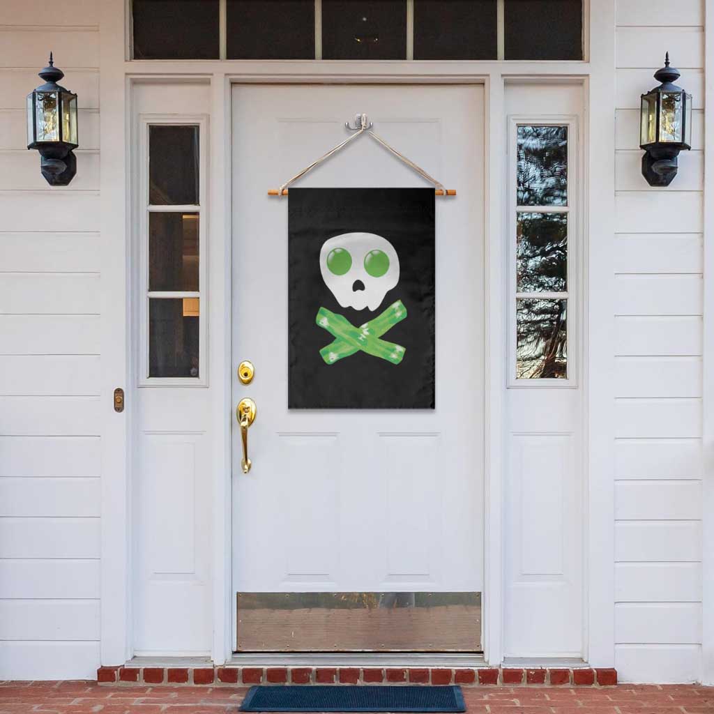 Funny St Patricks Day Garden Flag Bacon & Eggs Skull & Crossbones TS10 Print Your Wear