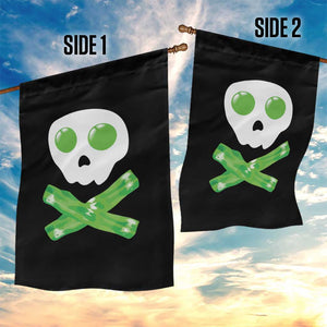 Funny St Patricks Day Garden Flag Bacon & Eggs Skull & Crossbones TS10 Print Your Wear