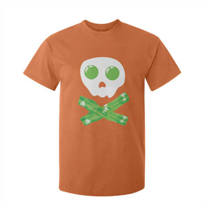 Funny St Patricks Day T Shirt For Kid Bacon & Eggs Skull & Crossbones TS10 Orange Print Your Wear