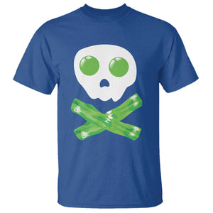 Funny St Patricks Day T Shirt Bacon & Eggs Skull & Crossbones TS10 Royal Blue Print Your Wear