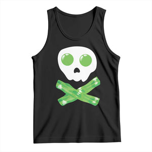 Funny St Patricks Day Tank Top Bacon & Eggs Skull & Crossbones TS10 Black Print Your Wear