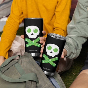 Funny St Patricks Day Tumbler Cup Bacon & Eggs Skull & Crossbones TS10 Print Your Wear